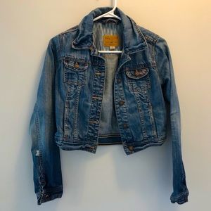 Hollister Cropped Denim Jean Jacket